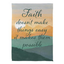 Simple Blessings Keep The Faith Suede Flag House