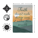 Simple Blessings Keep The Faith Suede Flag House