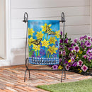 Swallowtail Daffodil Suede Garden Flag