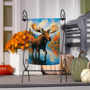 Autumn Moose Suede Flag Garden
