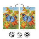 Blue Fall Beauty Suede Flag Garden