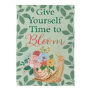 Cottage Garden Snail Bloom Suede Garden Flag