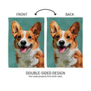 Pet Central Photo Dogs, Corgi Suede House Flag