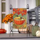 Pumpkin Bird Feeder Suede Flag Garden