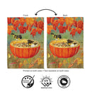 Pumpkin Bird Feeder Suede Flag Garden