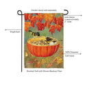 Pumpkin Bird Feeder Suede Flag Garden