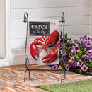 Lobster Catch Suede Garden Flag