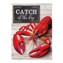Lobster Catch Suede Garden Flag