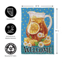 Sweet Tea Welcome Suede House Flag