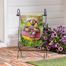 Egg Groundhog Suede Garden Flag