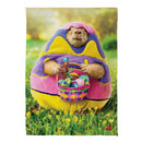 Egg Groundhog Suede Garden Flag