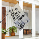 Life Is Better Suede Flag House