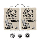 Life Is Better Suede Flag House