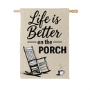 Life Is Better Suede Flag House