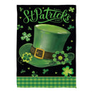 St. Patrick's Day Hat Suede Garden Flag