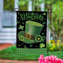 St. Patrick's Day Hat Suede Garden Flag
