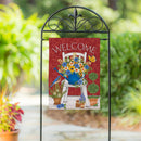 Floral Chair Suede Garden Flag