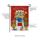 Floral Chair Suede Garden Flag