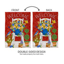 Floral Chair Suede Garden Flag