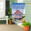 A Little Vitamin Sea Suede House Flag