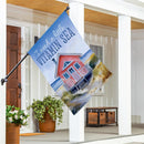 A Little Vitamin Sea Suede House Flag