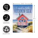 A Little Vitamin Sea Suede House Flag