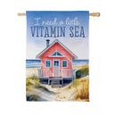 A Little Vitamin Sea Suede House Flag