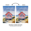 A Little Vitamin Sea Suede House Flag