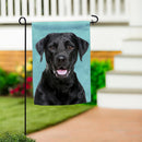 Camera Day Dogs, Black Labrador Retriever Suede Garden Flag