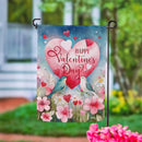 Lovebirds Suede Garden Flag