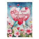 Lovebirds Suede Garden Flag