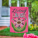 Living Large Flower Suede Garden Flag