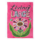 Living Large Flower Suede Garden Flag