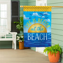 Life Is Better At The Beach Suede House Flag