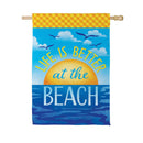 Life Is Better At The Beach Suede House Flag