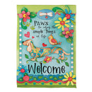 Dog Life Suede Garden Flag