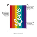 All Love Suede Garden Flag