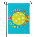 Pickleball Lifestyle Suede Garden Flag