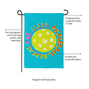 Pickleball Lifestyle Suede Garden Flag