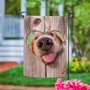 Love Smack Suede Garden Flag