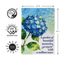 Garden Of Memories Suede Garden Flag Garden