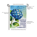 Garden Of Memories Suede Garden Flag Garden