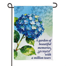 Garden Of Memories Suede Garden Flag Garden