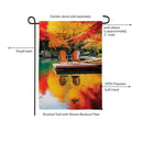 Scenic Fall View Suede Flag Garden