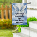 Wings On High Suede Garden Flag Garden