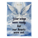 Wings On High Suede Garden Flag Garden