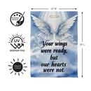 Wings On High Suede Garden Flag Garden