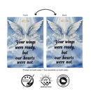 Wings On High Suede Garden Flag Garden