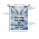 Wings On High Suede Garden Flag Garden
