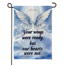 Wings On High Suede Garden Flag Garden